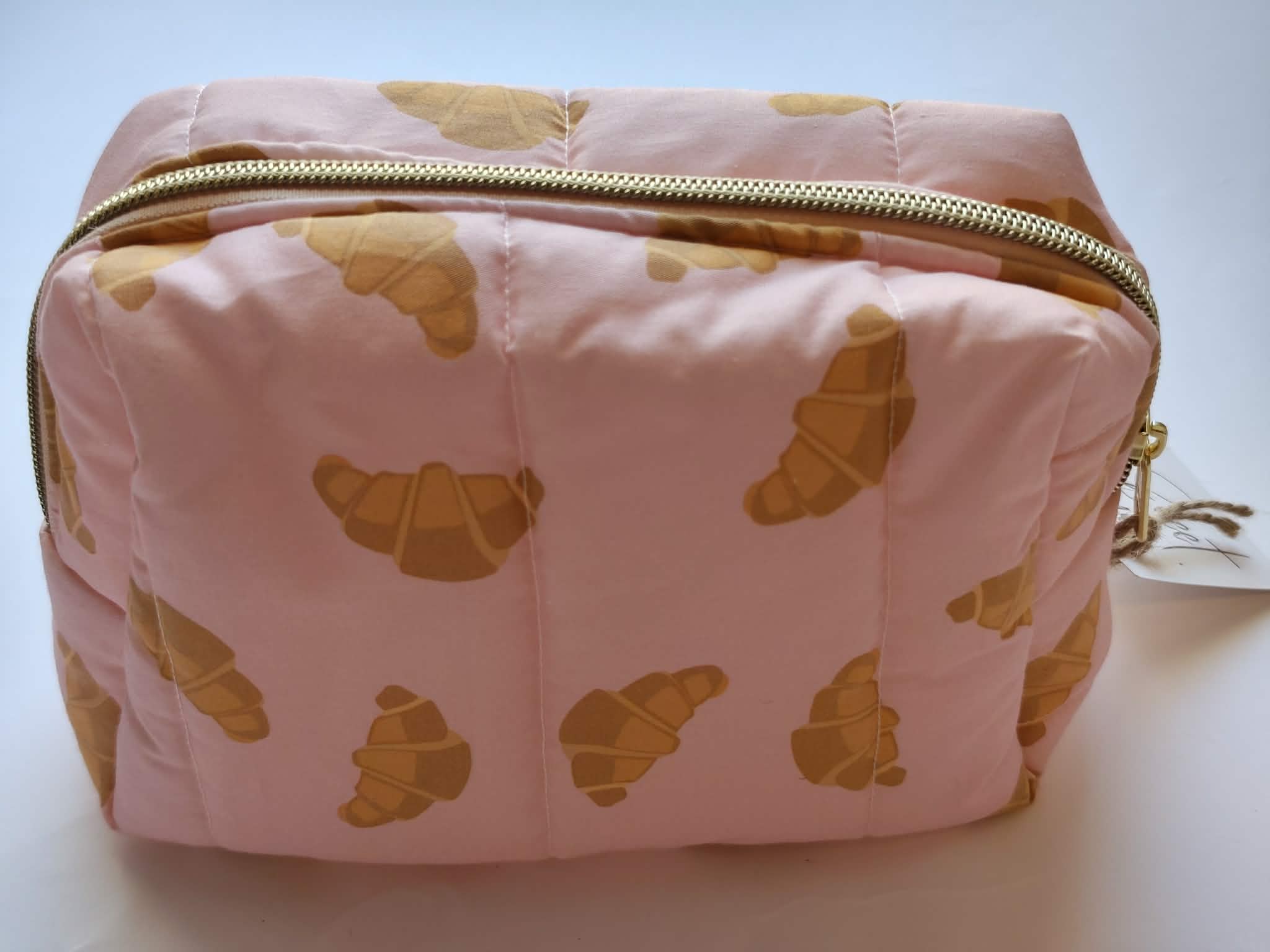 Beauty Bag - Pink Croissant